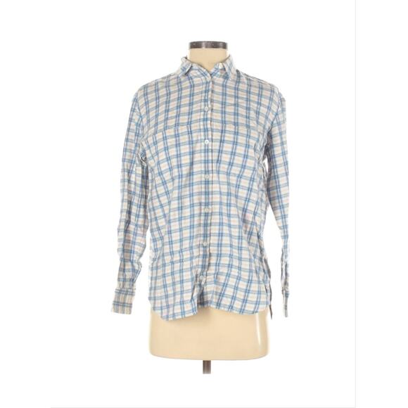 Madewell‎ Oversized Flannel Benton Plaid Size XXS - Picture 2 of 7